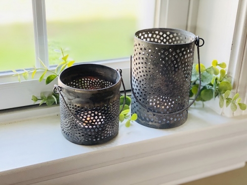 CAN LANTERN GRAY
